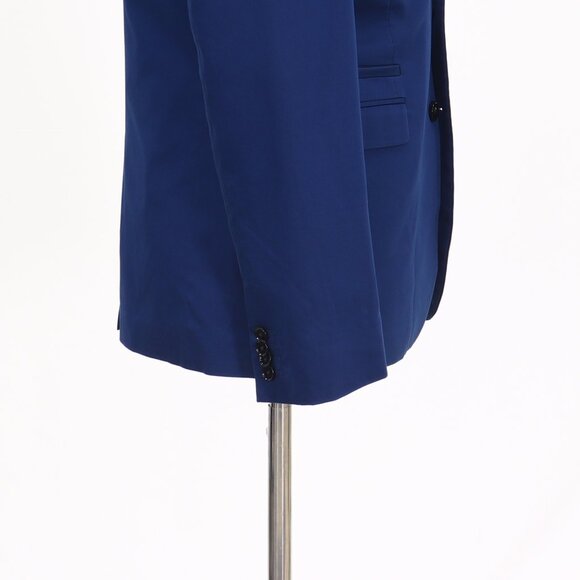 Express 40R Blue Blazer Sport Coat Jacket 2-Button Solid T370 - Picture 8 of 11
